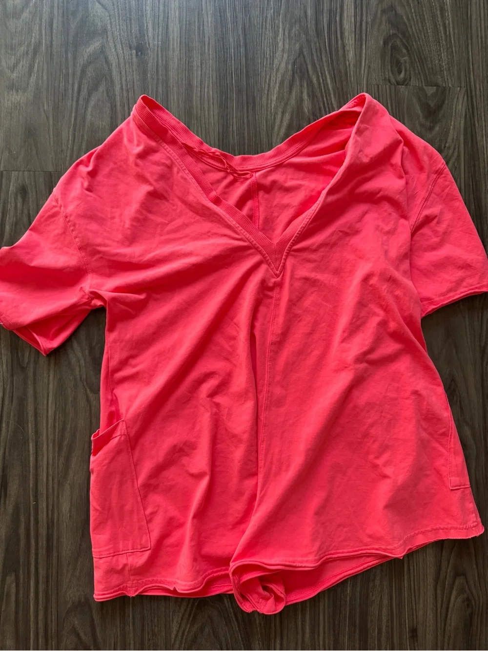 NWOT FP Movement Free People Movement Hot Shot Tee Romper Electric Sunset XS - Picture 4 of 7